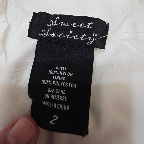 Hot Topic - Sweet Society - White Angel Wings Lace Cami Dress - NWT - Picture 8 of 12